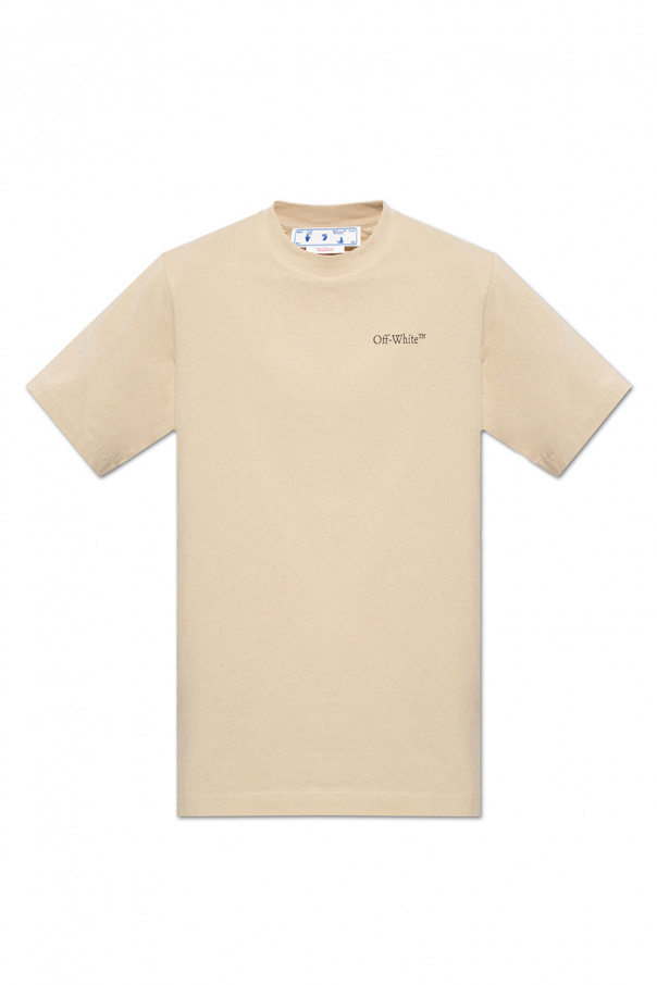 shirt Off - Beige Printed T - White - SchaferandweinerShops